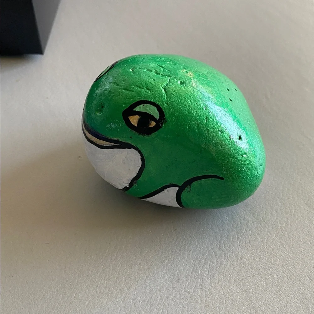 Rock Art Frog 2.75” x3” x1.75”